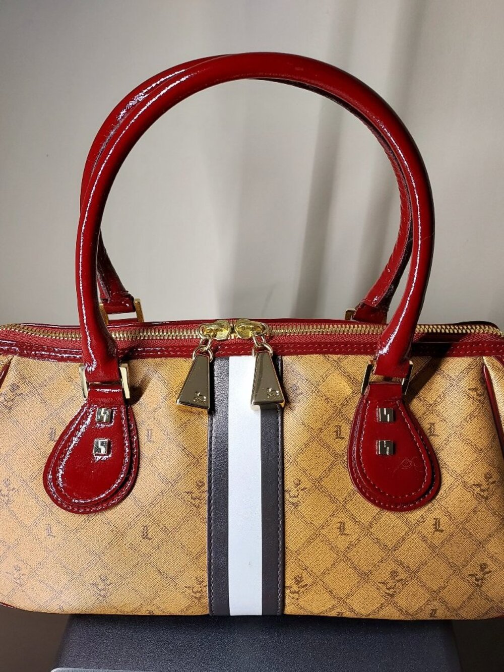 L.A.M.B. Gwen Stefani Burgundy Signature Satchel - NWOT